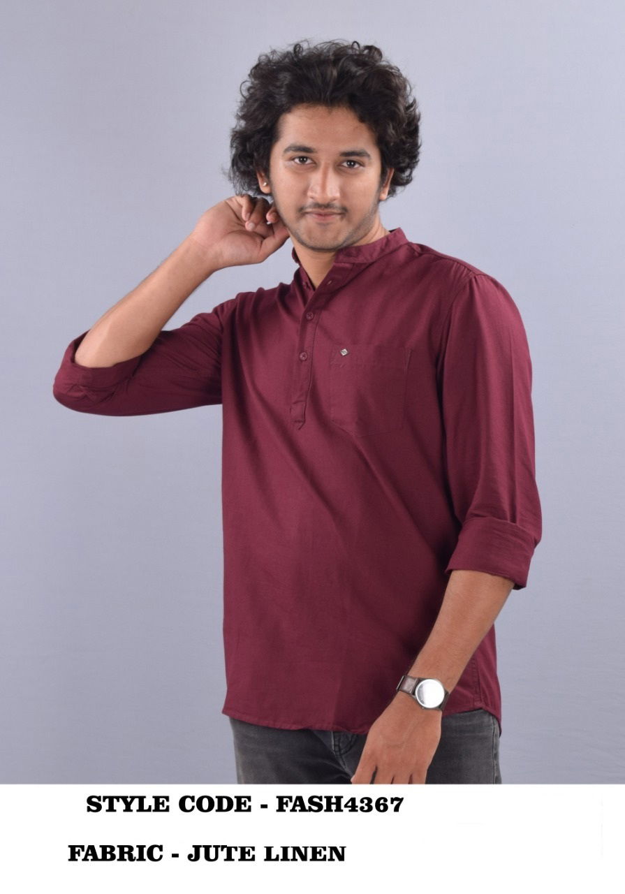 French American 01 Casual Wear Wholesale Short Kurta Mens Collection